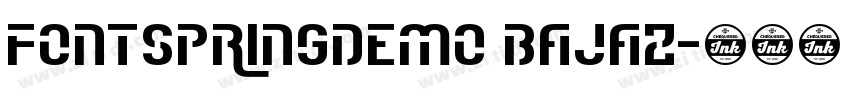 FONTSPRINGDEMO Bajaz字体转换